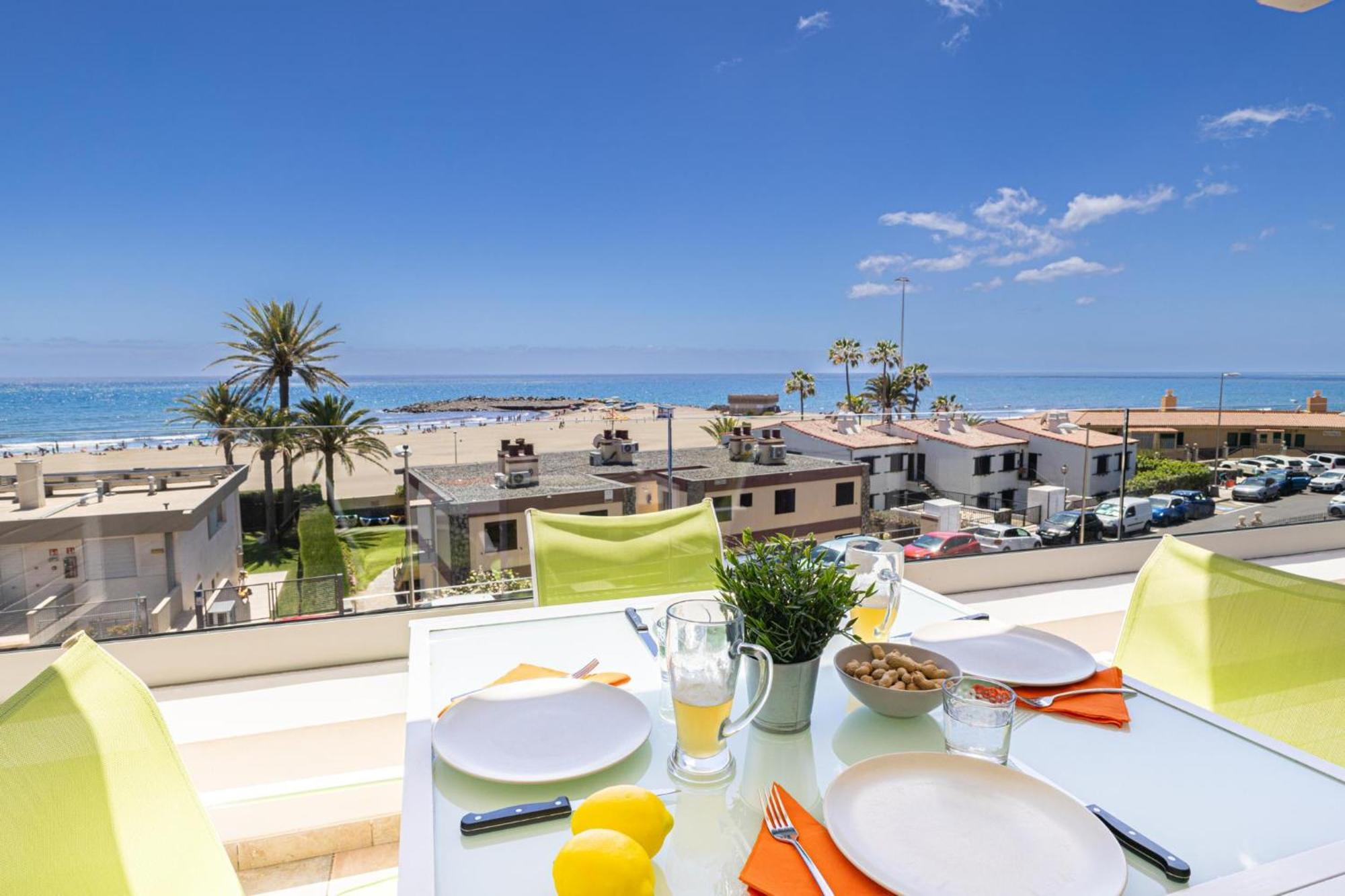 Atico Apartamento Las Burras Playa San Agustín Exteriör bild